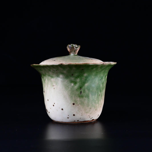 Jingdezhen Colored Glaze Wabi-Sabi Style Rustic Ceramic Gaiwan