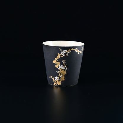 "Four Gentlemen" Pflanzenmuster Mattglasur Nicht-reflektierende Oberfläche Teetasse