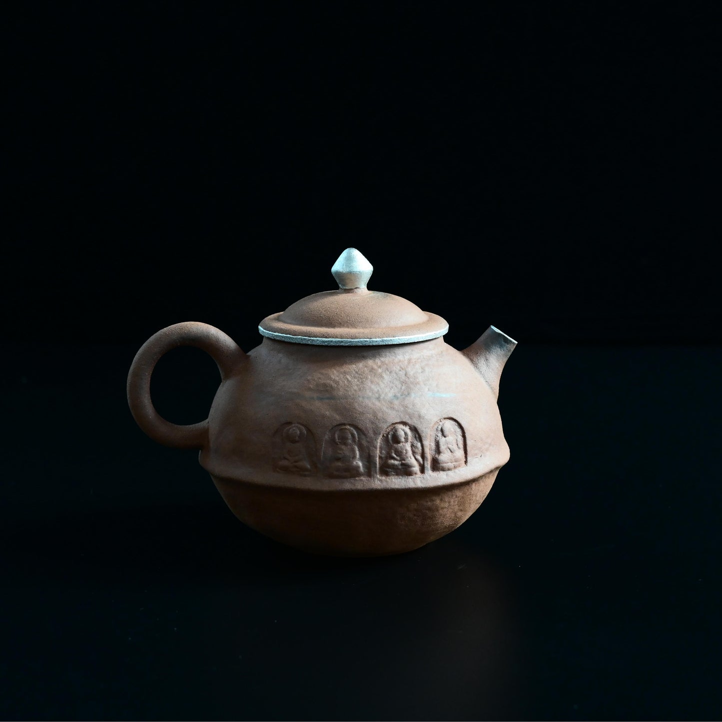 Wabi-Sabi Style  Coarse Clay Buddha Teapot