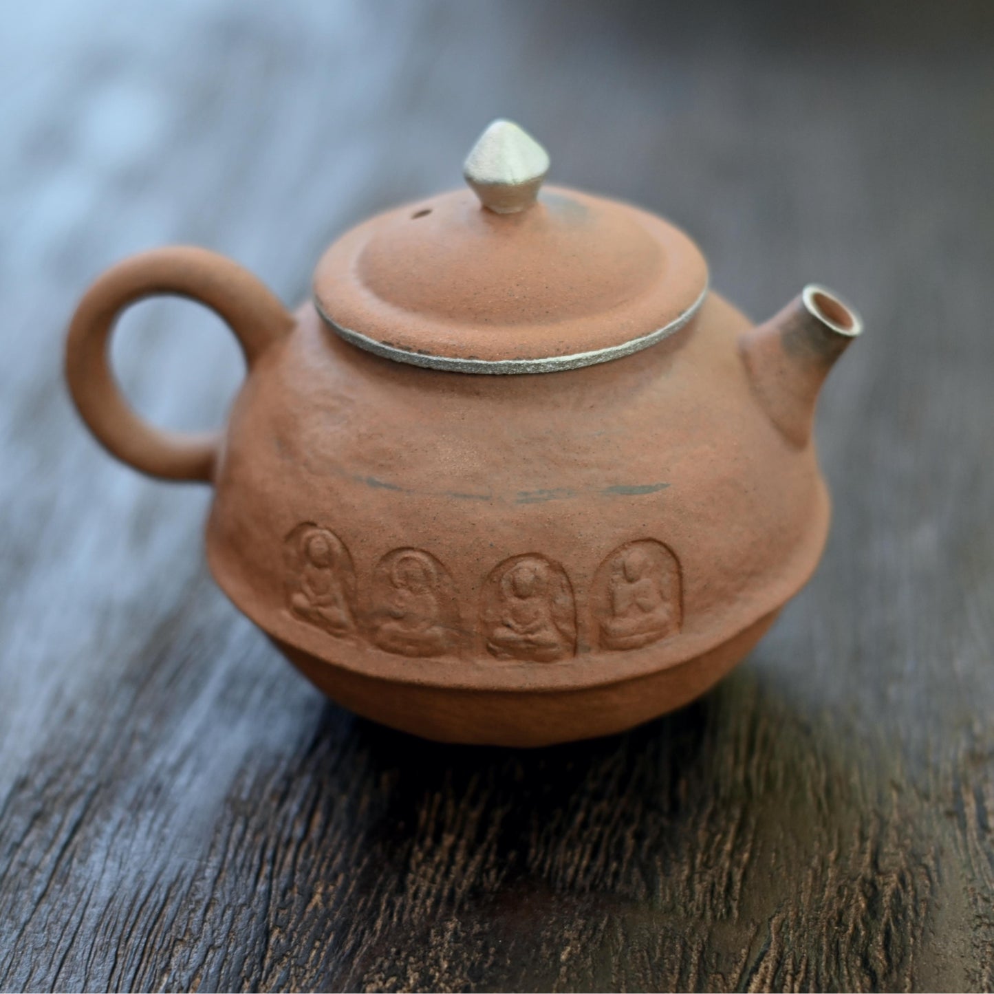 Wabi-Sabi Style  Coarse Clay Buddha Teapot