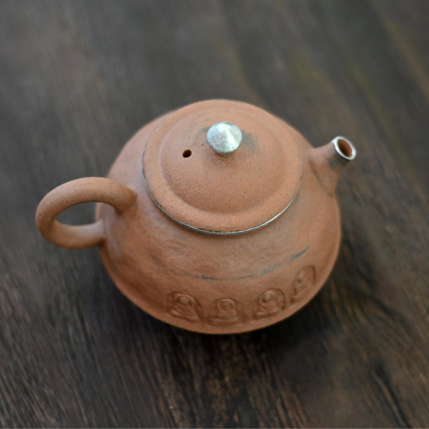 Wabi-Sabi Style  Coarse Clay Buddha Teapot