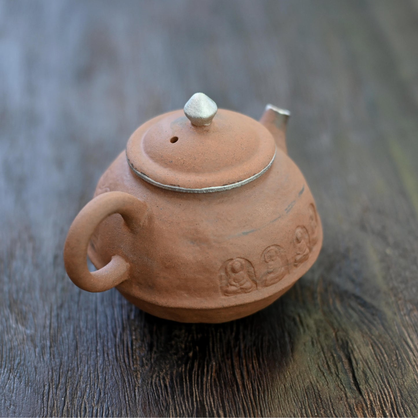 Wabi-Sabi Style  Coarse Clay Buddha Teapot