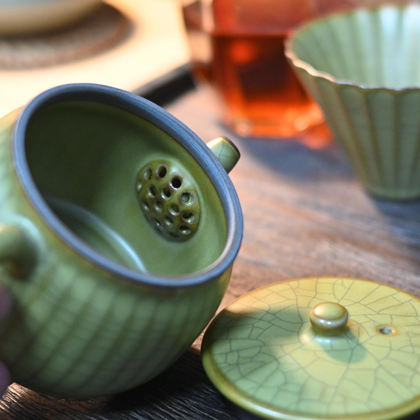 Longquan Celadon – Ge Kiln Hanwa (Han-style)Teapot