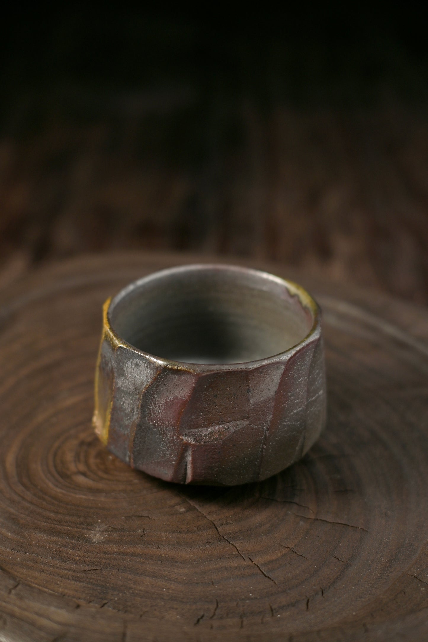 Unique Piece Handmade Wood-Fired Wabi-sabi Style Tea Cup