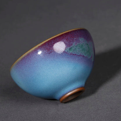 Jun Ware Handcrafted  "Pear-Shaped" Kiln-Transmutation Teaset