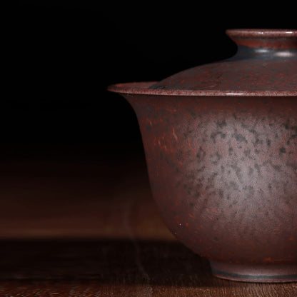 Jun Ware Charcoal-Fired Gilded Bronze Gaiwan 150ml