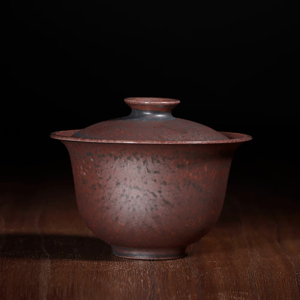 Jun Ware Charcoal-Fired Gilded Bronze Gaiwan 150ml