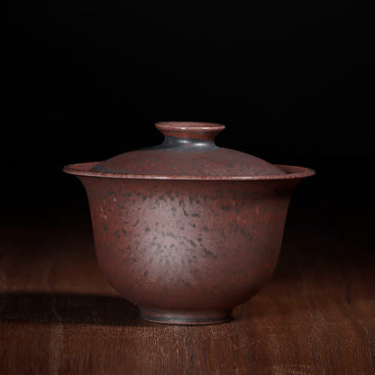 Jun Ware Charcoal-Fired Gilded Bronze Gaiwan 150ml
