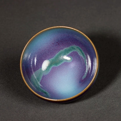 Jun Ware Handcrafted  "Pear-Shaped" Kiln-Transmutation Teaset