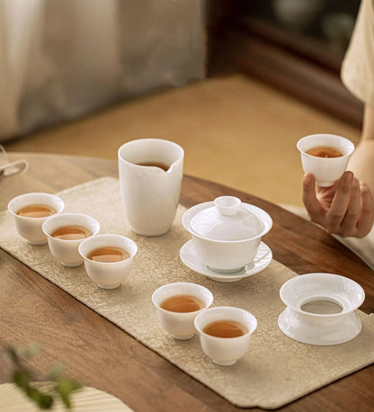 Gaiwan (bol à thé) en porcelaine blanche de Dehua