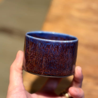 Jun Ware "Crimson Jade" Porcelain Handcrafted Teacup 90ML