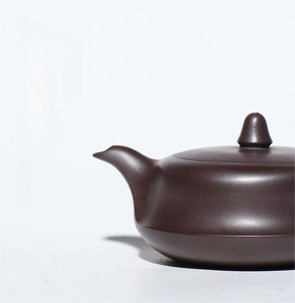 Théière en terre cuite pourpre semi-artisanale Pot Zisha de Yixing.