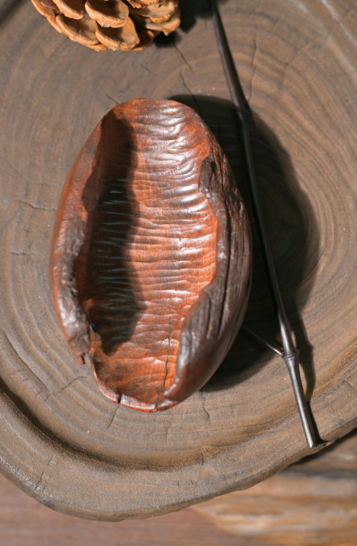 Hand-Carved Wabi-Sabi Irregular Wooden Tea Scoop
