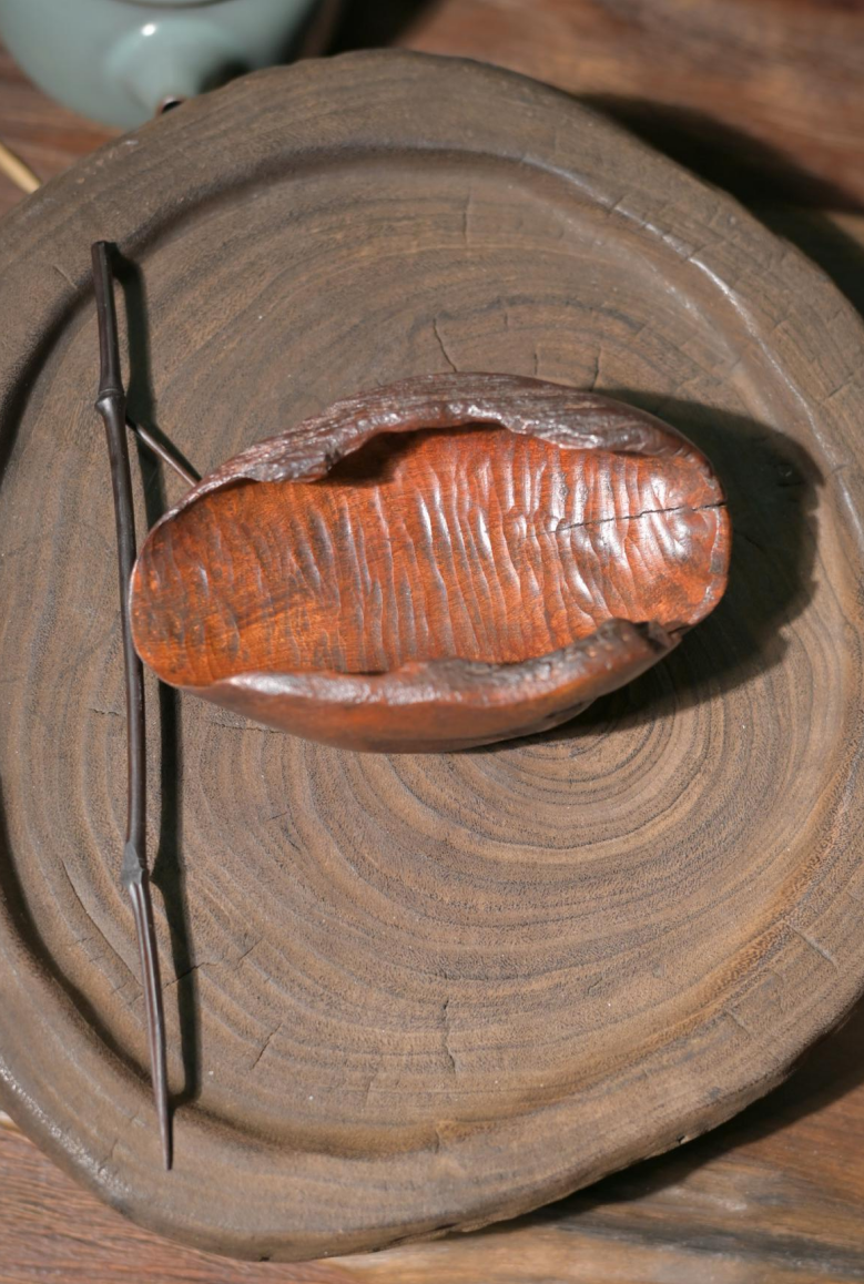 Hand-Carved Wabi-Sabi Irregular Wooden Tea Scoop