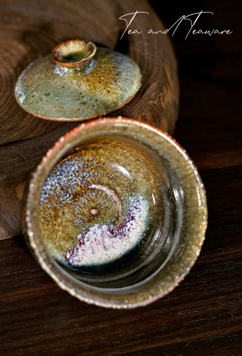 Unique Piece Wabi-Sabi Coarse Pottery Wood-Fired Gaiwan 130ml