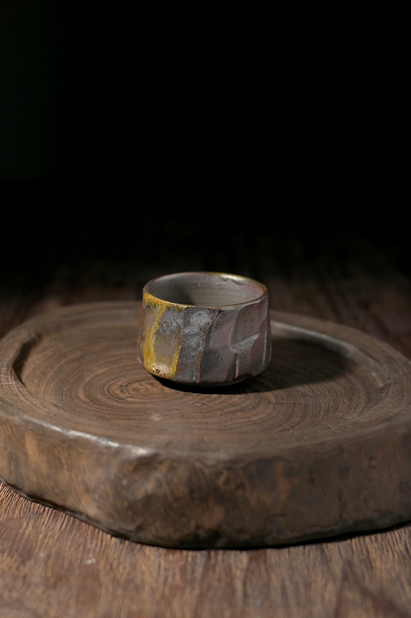 Unique Piece Handmade Wood-Fired Wabi-sabi Style Tea Cup