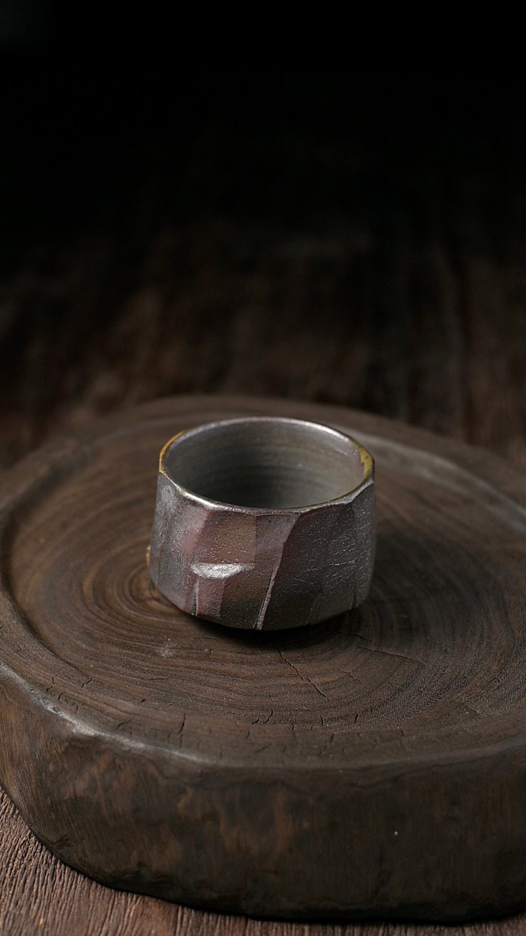 Unique Piece Handmade Wood-Fired Wabi-sabi Style Tea Cup