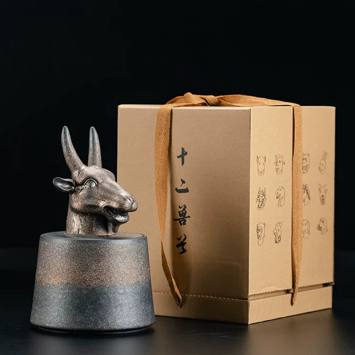 Zodiac themed tea canister for loose leaf tea