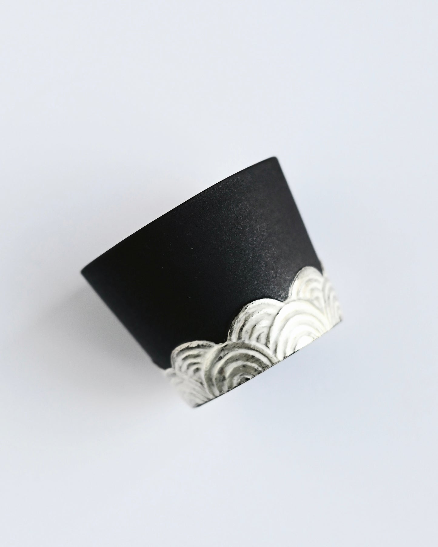 Vintage Silver-Gilt Chinese Ceramic Tea Cup