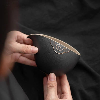 A fairness cup is a vessel used in Chinese tea ceremonies to ensure every guest receives tea of equal strength and temperature.