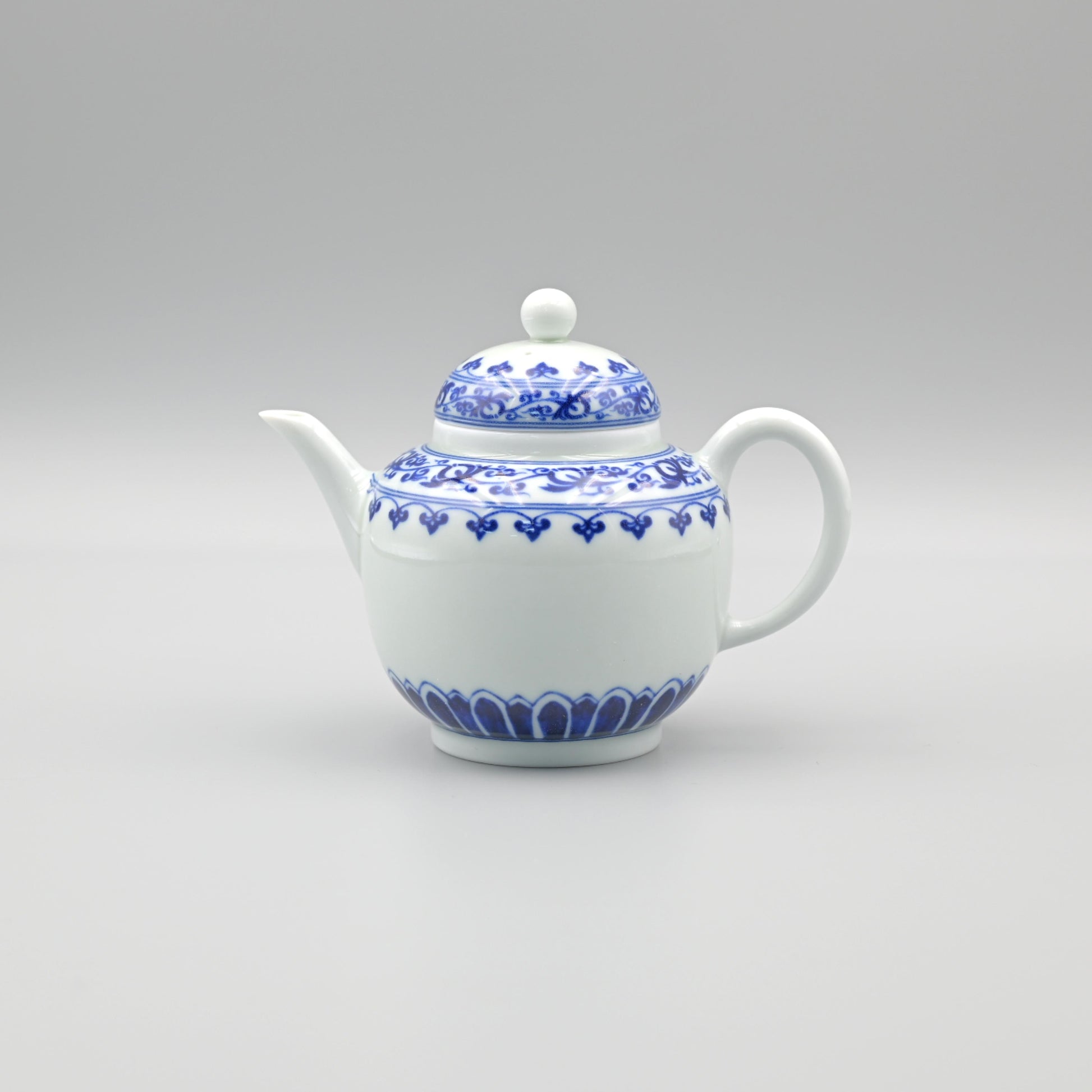 Ming dynasty inspired floral motif design with classical symmetrical composition