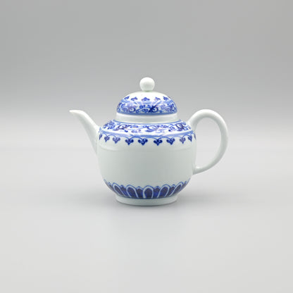 Ming dynasty inspired floral motif design with classical symmetrical composition