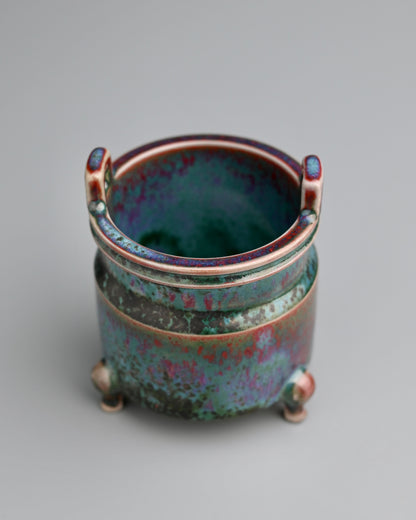 Earthenware vessel for burning incense
