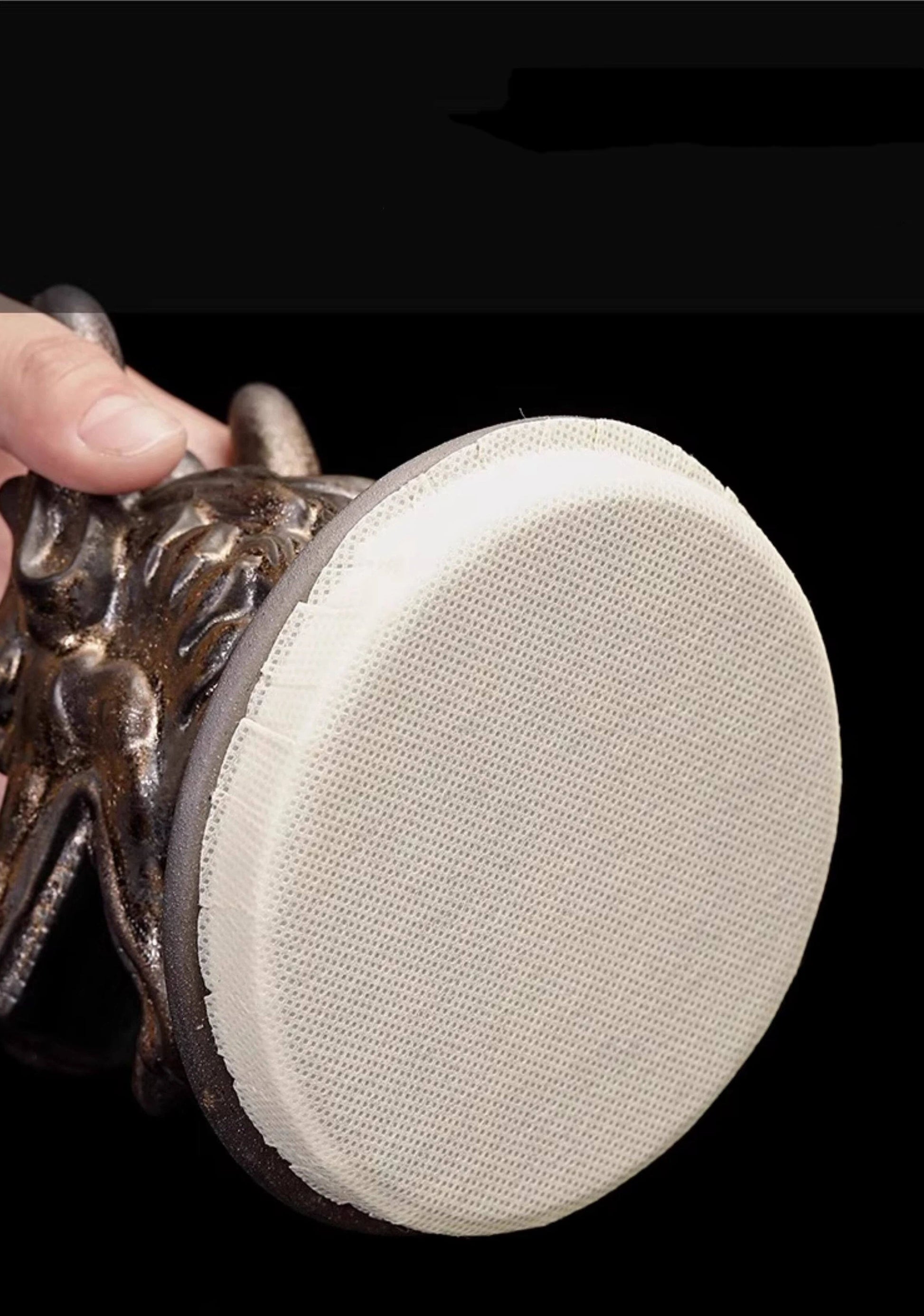 Artisan ceramic tea jar with animal head lid