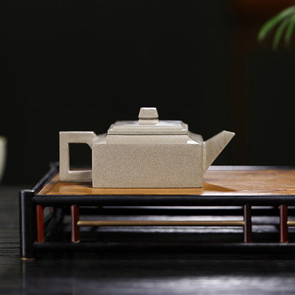 Qinghui Duan clay zisha teapot optimized for lightly fermented teas, showcasing natural clay coloration