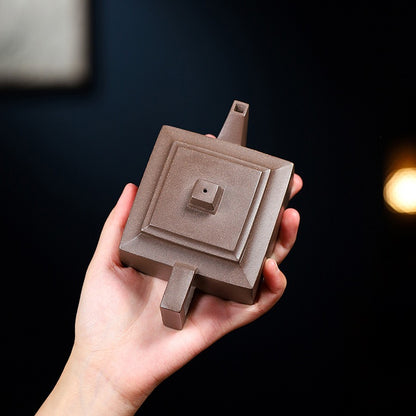Qinghui clay zisha teapot handcrafted using ancient techniques, perfect for tea connoisseurs