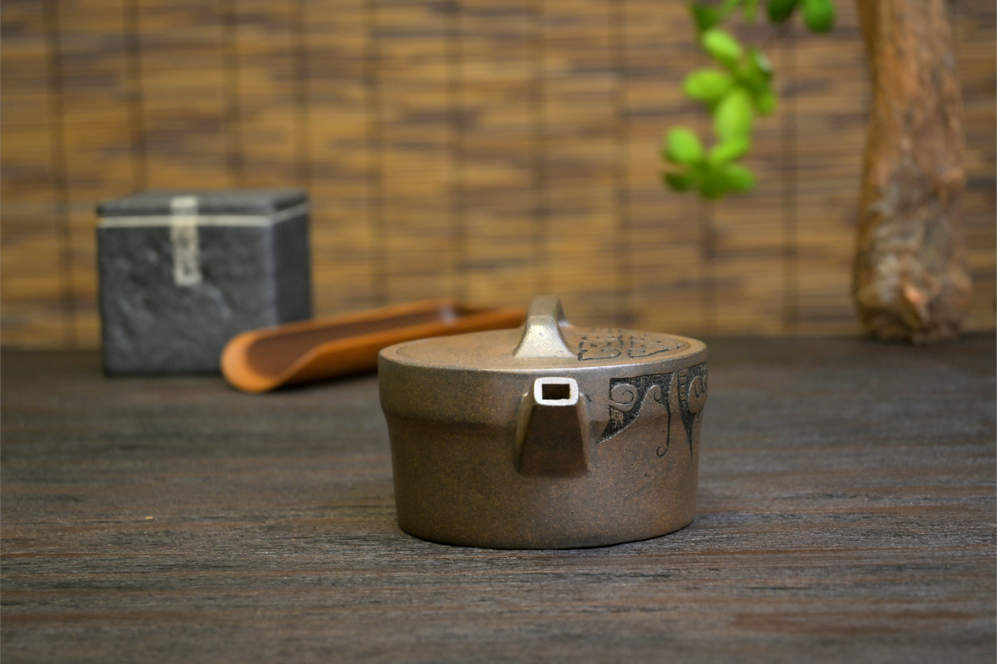 Highly collectible Yixing art teapot with elegant lines and rustic shape, embodying traditional Chinese ceramic artistry
