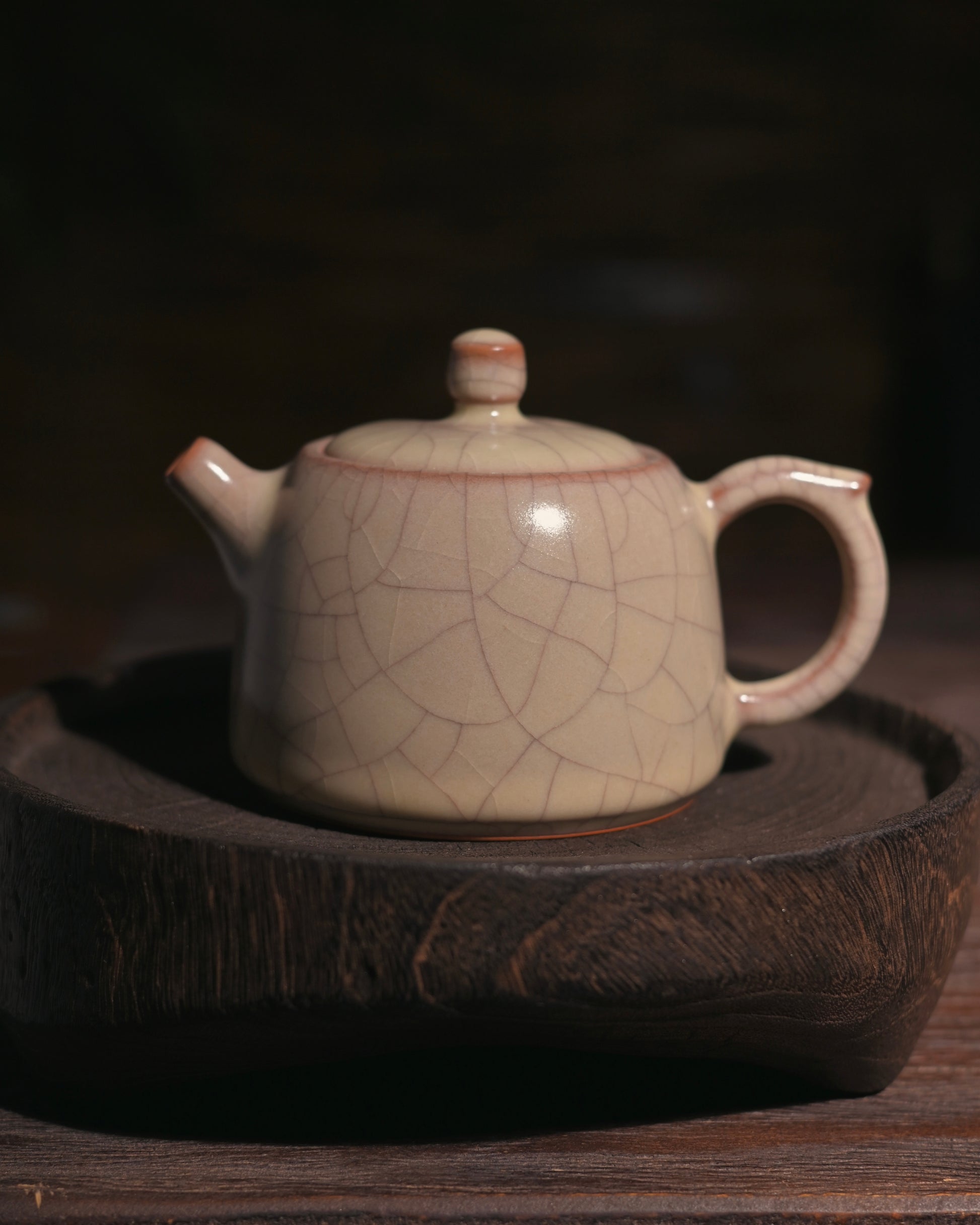 Song Dynasty inspired Ge Kiln bowl with layered glaze and durable thin body, food safe ceramic