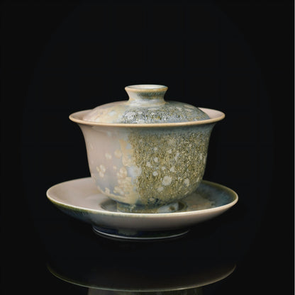 Wood fired ceramic tea bowl