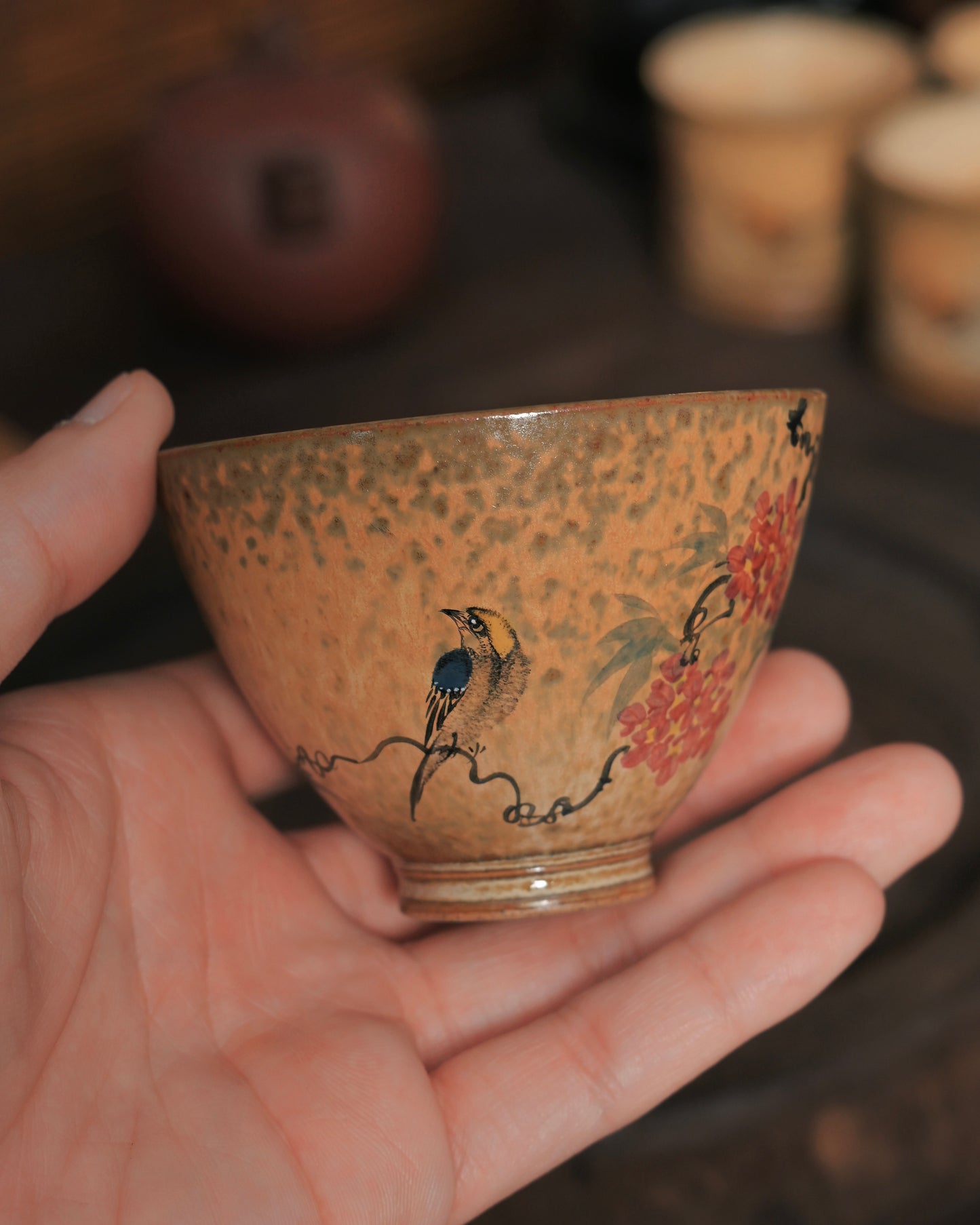 Classic douli conical cup form inspired by traditional bamboo hat silhouette