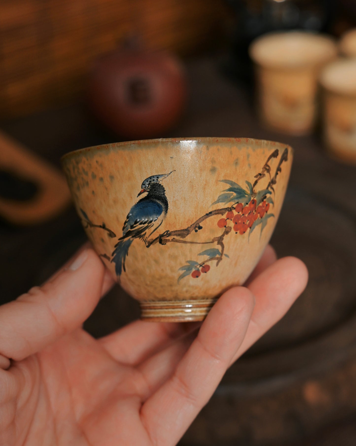 Eastern aesthetic teaware embodying classical literati painting philosophy