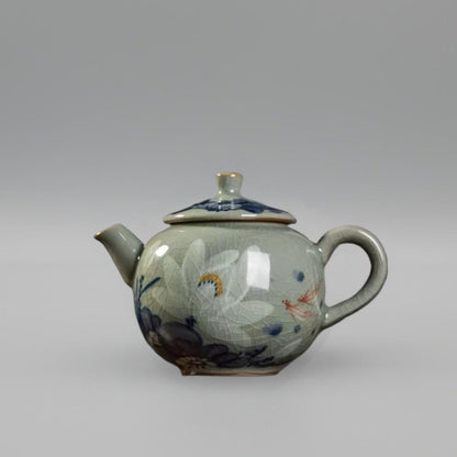 Fine craftsmanship teapot representing Jingdezhen's heritage of detailed ceramic artistry