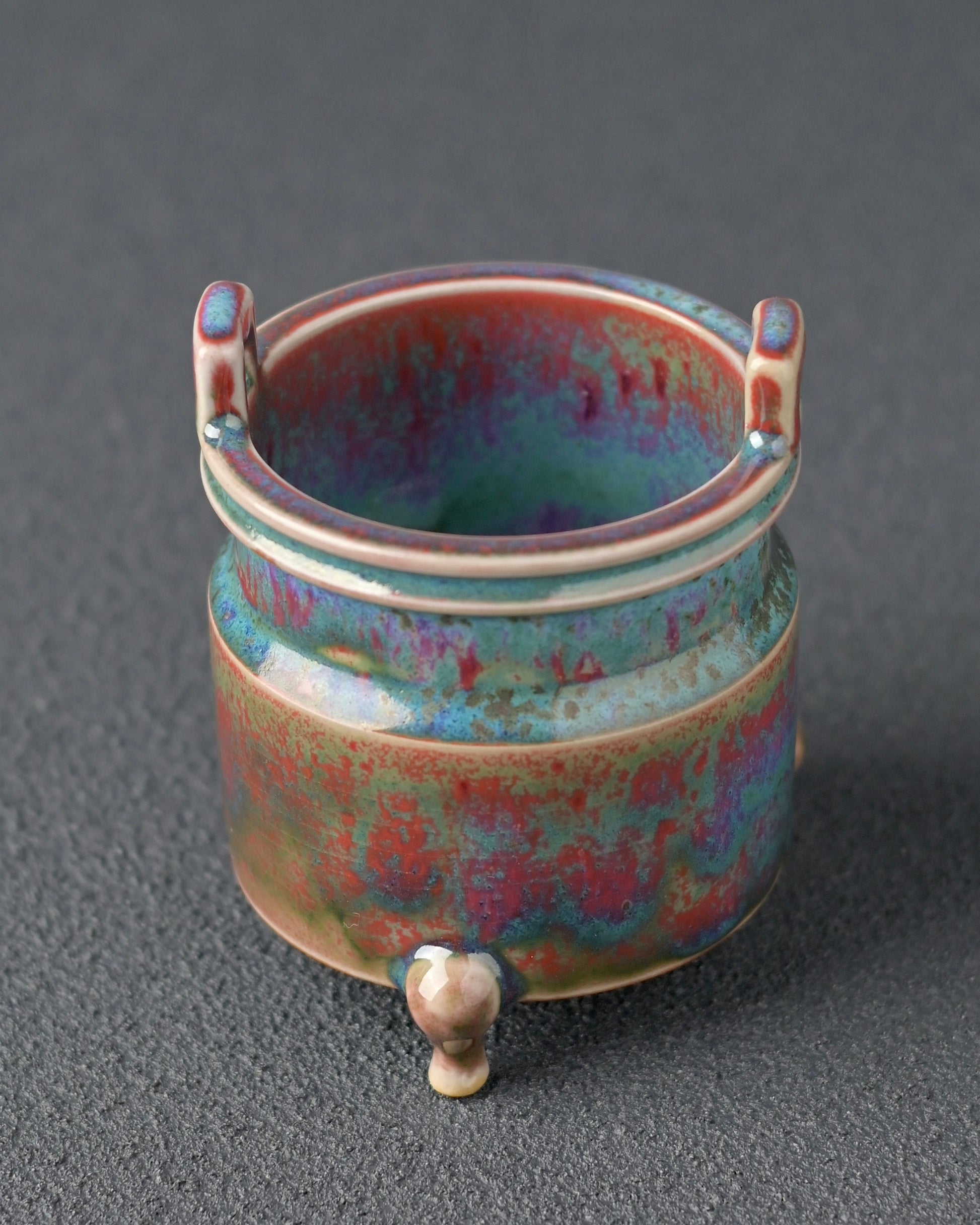 Ceramic incense burner for spiritual and religious connotations