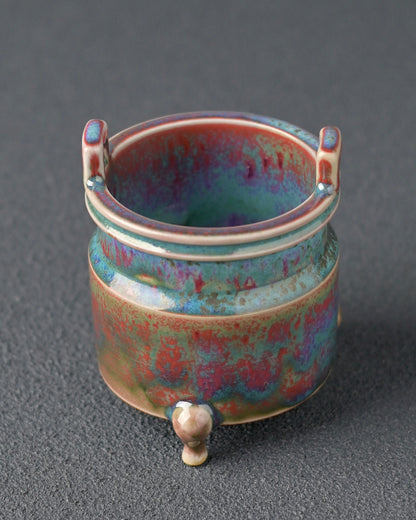 Ceramic incense burner for spiritual and religious connotations