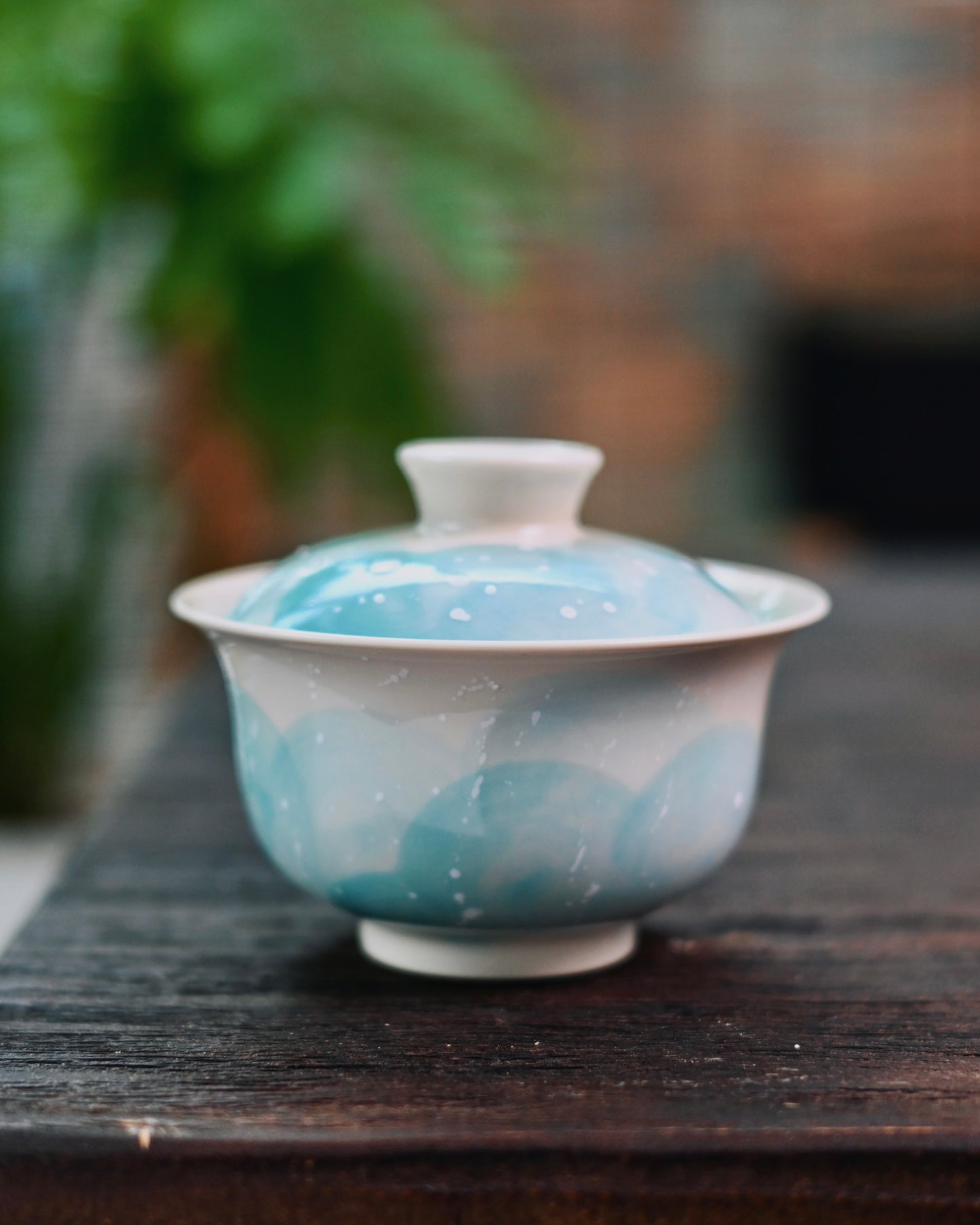 Saanwu-studio-granular snowflake texture creating tactile contrast against smooth glaze surface