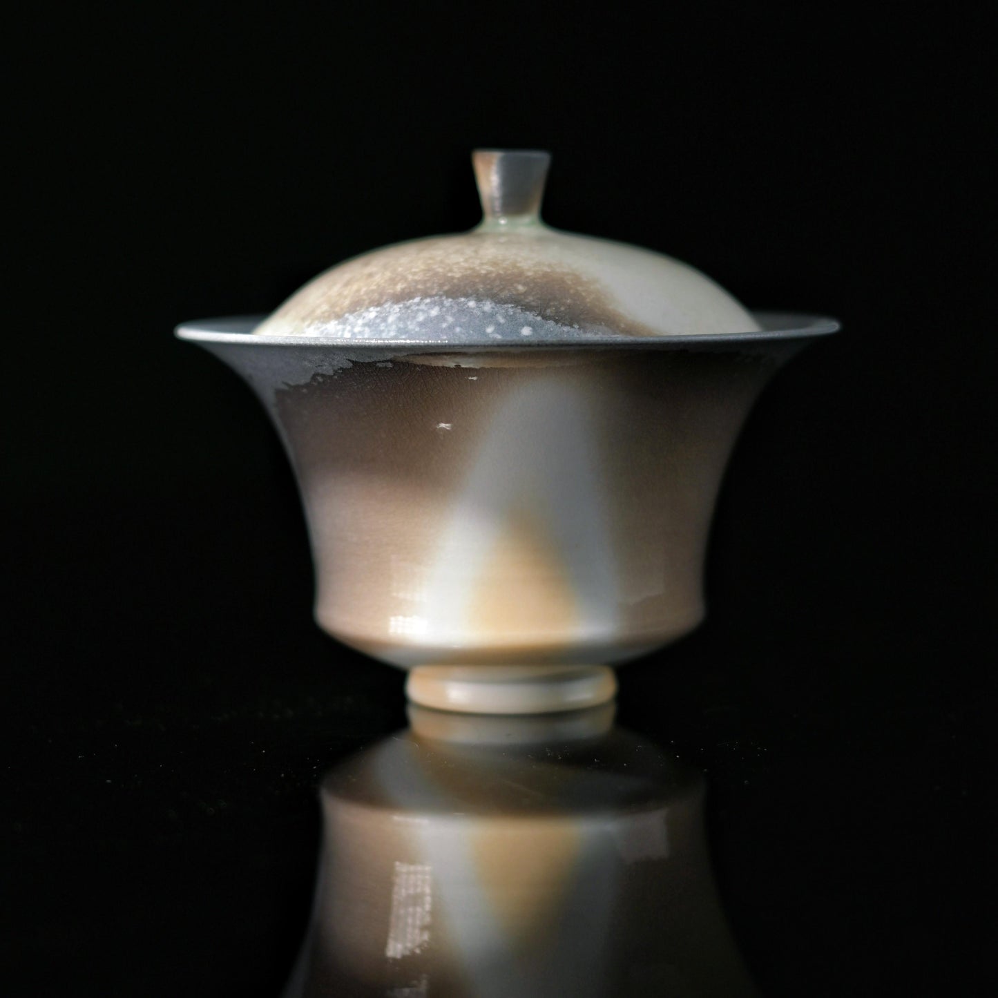 Unique Piece Wood-Fired Ash Glaze Gaiwan