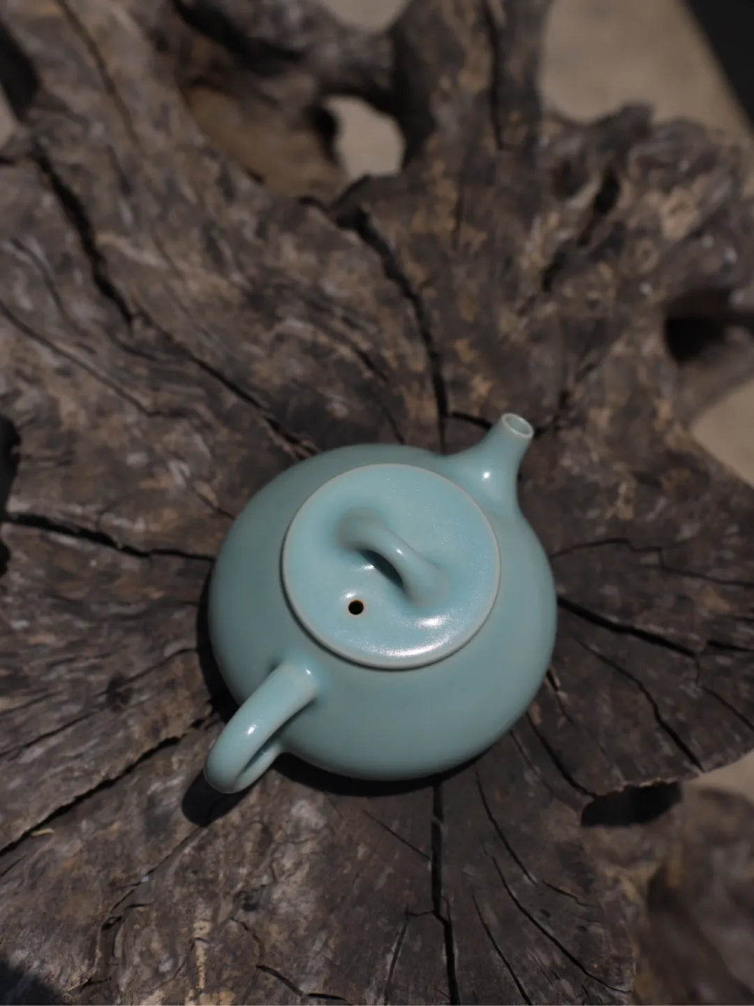 Ru Ware Sky-Blue Handcrafted Shipiao (石瓢) Teapot 200ml
