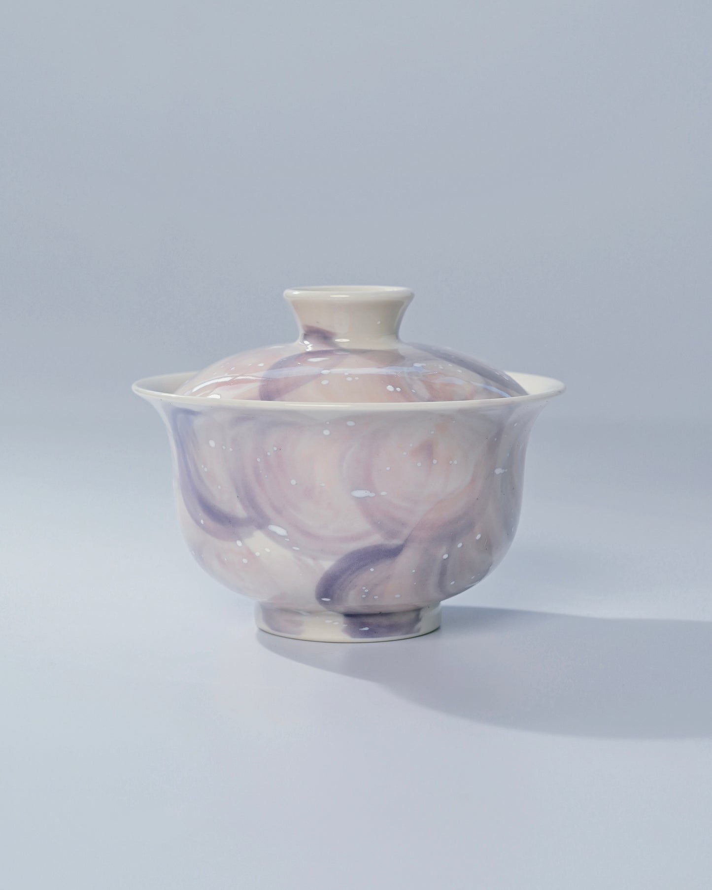 Unique Piece Jingdezhen Handmade Underglaze “Snow Plain” Gaiwan