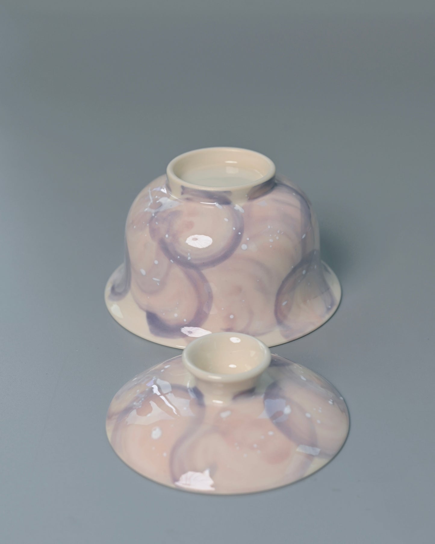 Unique Piece Jingdezhen Handmade Underglaze “Snow Plain” Gaiwan