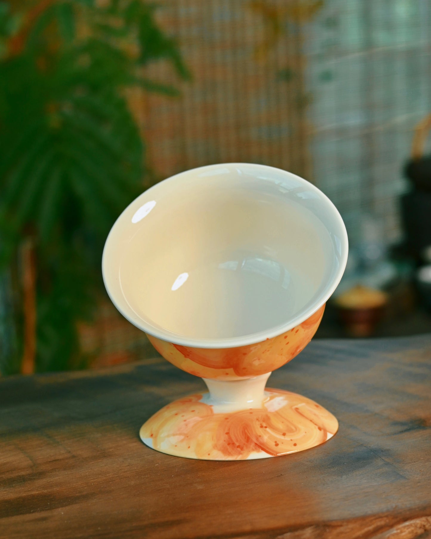 Unique Piece Jingdezhen Handmade Underglaze “Snow Plain” Gaiwan