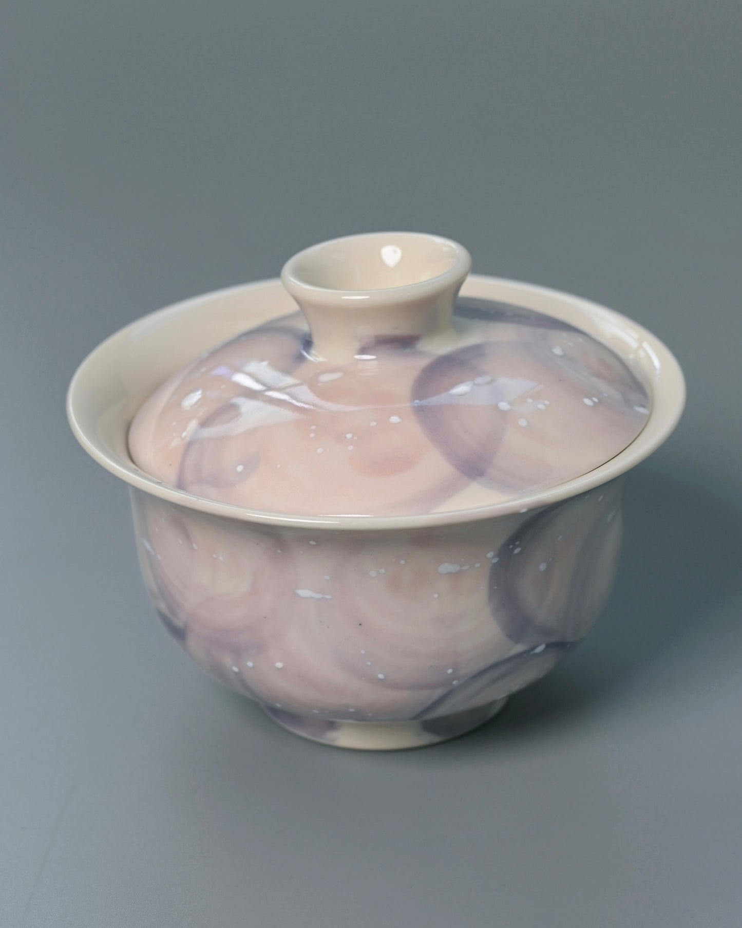 Unique Piece Jingdezhen Handmade Underglaze “Snow Plain” Gaiwan