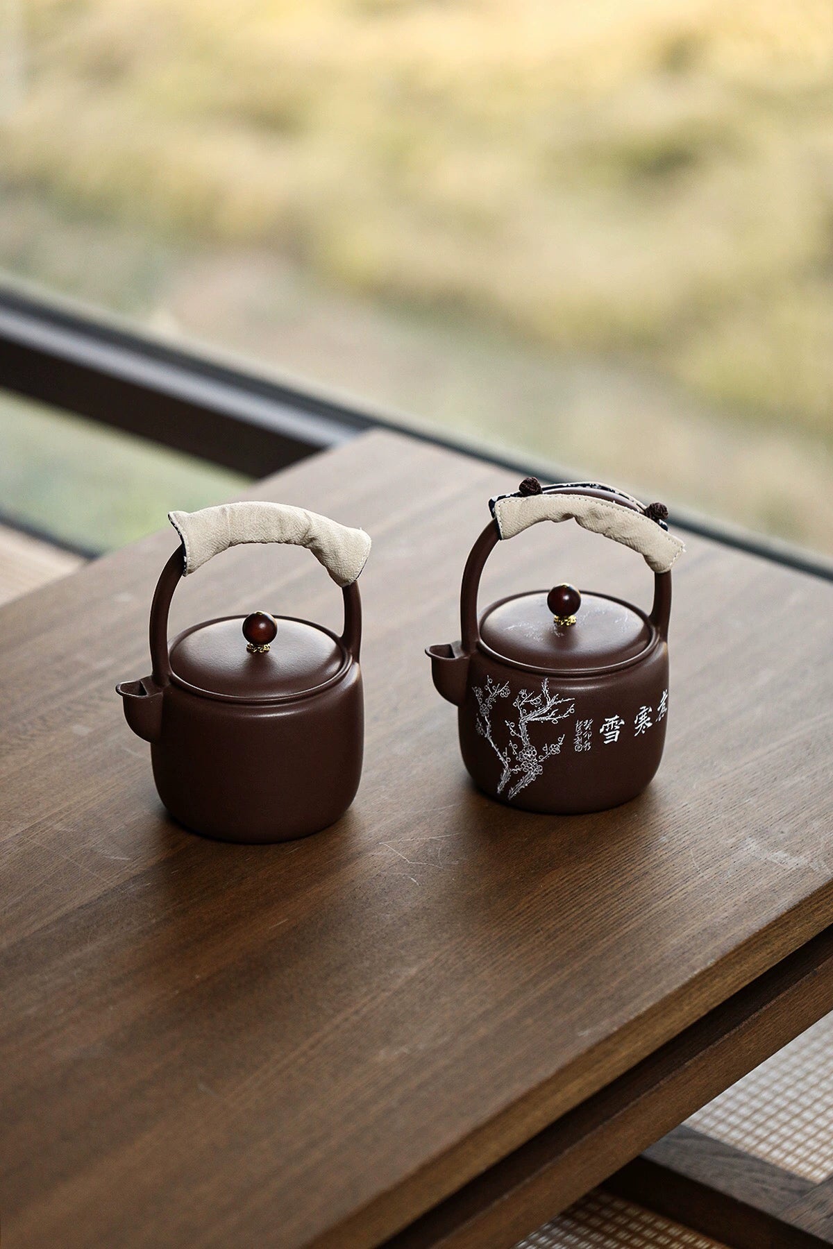 Yixing old ore teapot-style kettle with mini charcoal furnace