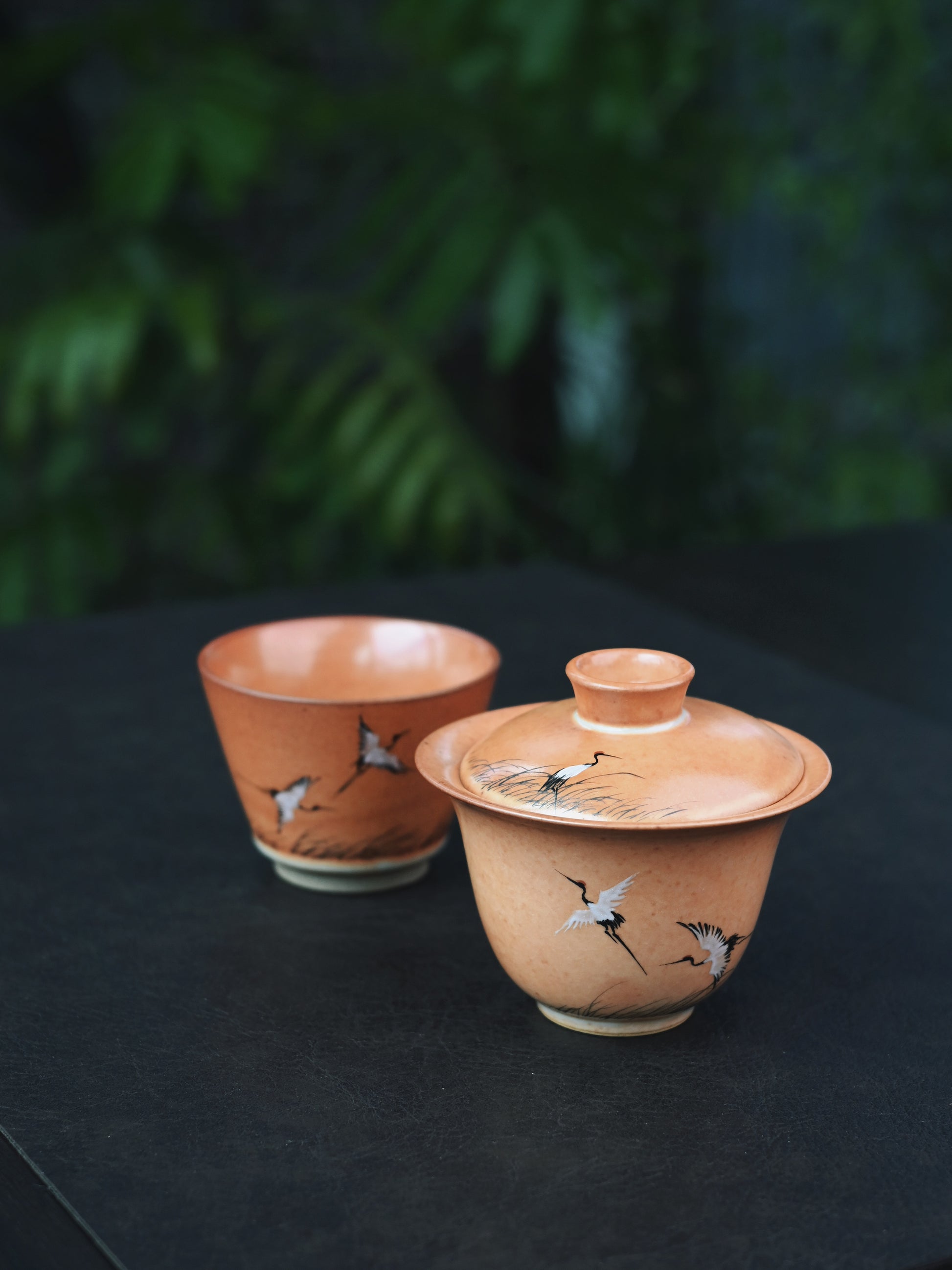 Retro style Japanese tea set