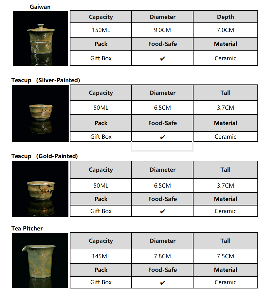 Jingdezhen ceramic tea set