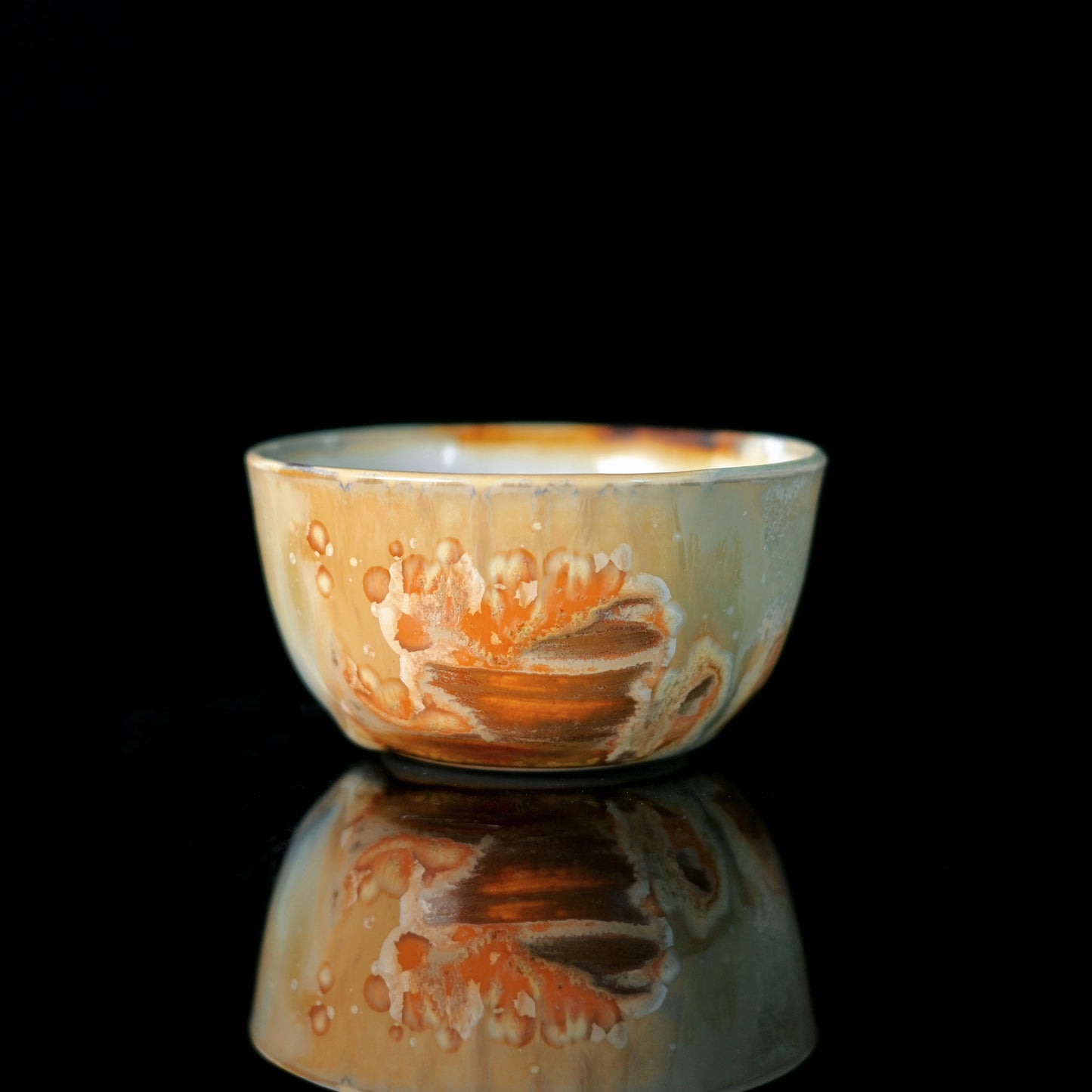 Unique Piece Jingdezhen Handcrafted Multicolored Underglaze Tea Cup 50ml