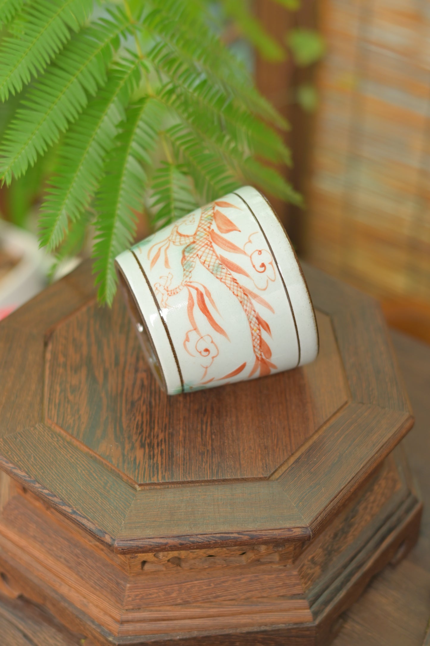 Unique Piece Jingdezhen White Porcelain Underglaze Painted "Dragon Pattern" Coffee Cup 250ml